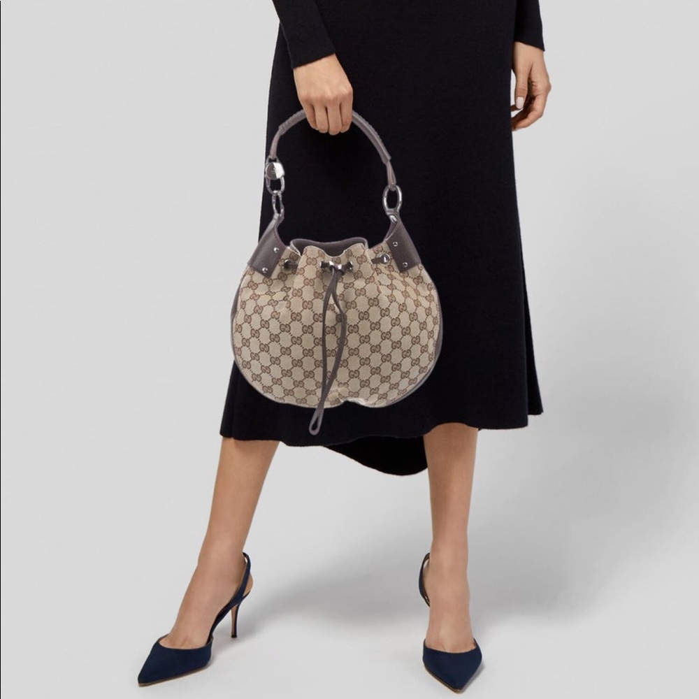 Gucci GG Canvas Drawstring Bag